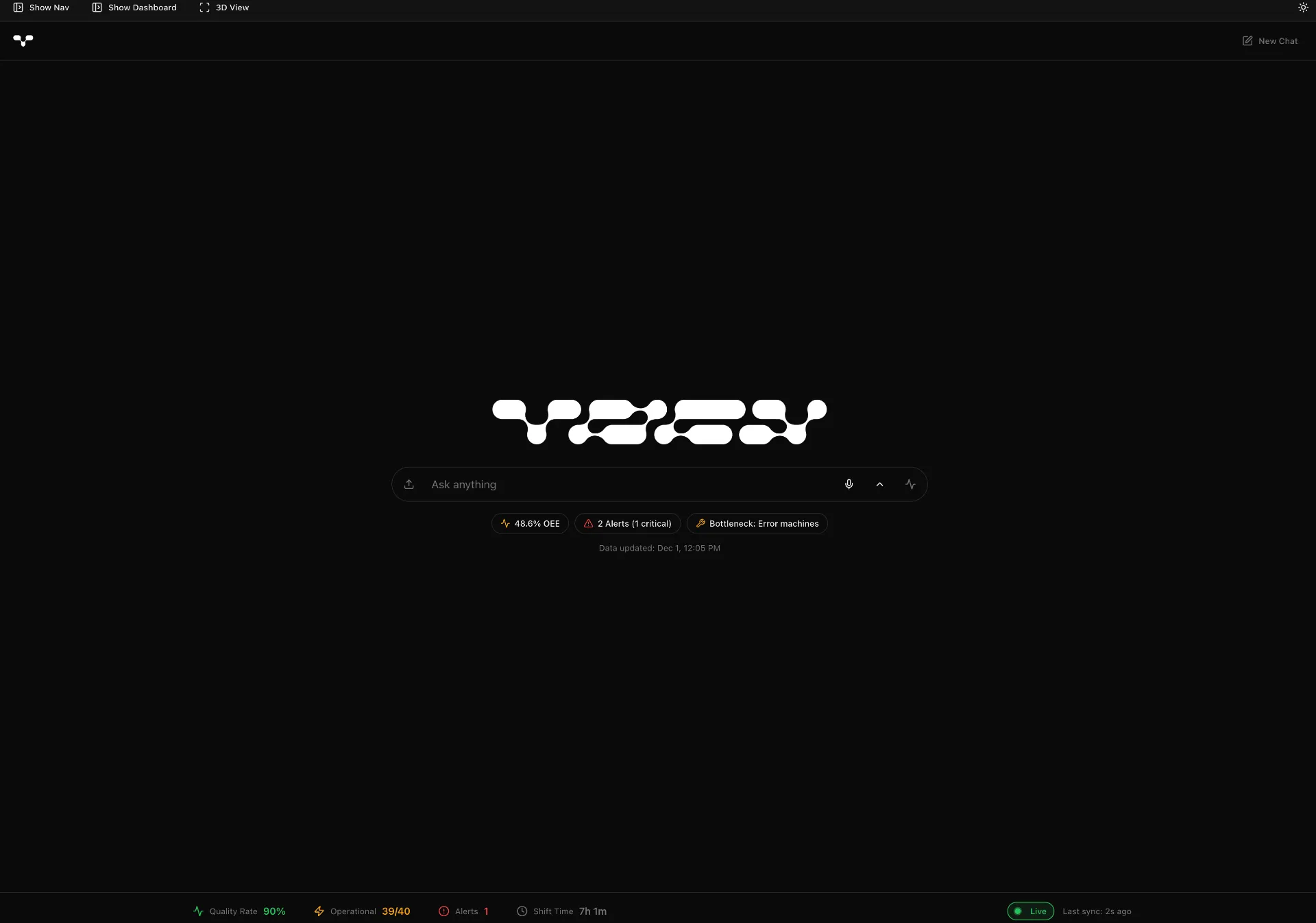 MAIN chat interface